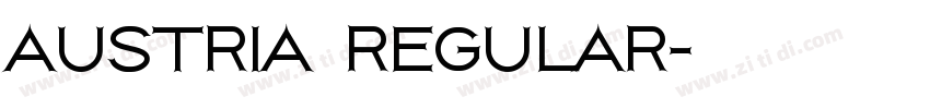 Austria Regular字体转换